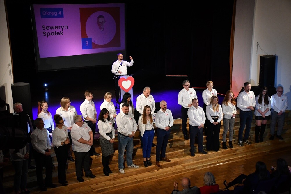 Kandydaci Koalicji Obywatelskiej na radnych miejskich w Rudzie Śląskiej. / fot. Jacek Knapik