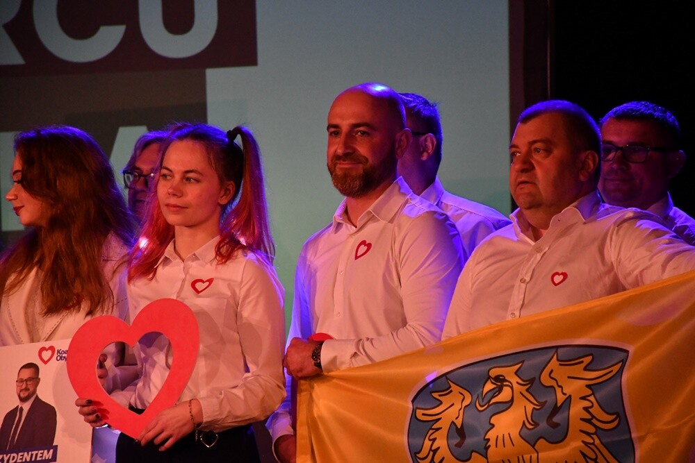 Kandydaci Koalicji Obywatelskiej na radnych miejskich w Rudzie Śląskiej. / fot. Jacek Knapik