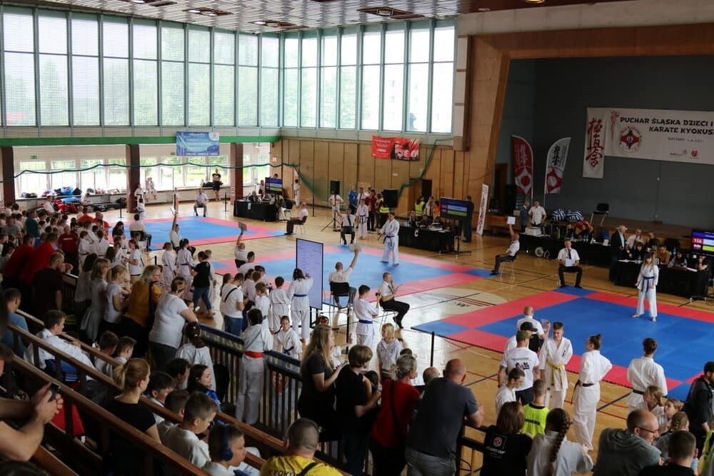 Ponad 300 zawodników z 28 klubów ze Śląska oraz z Czech rywalizowało w Rudzie Śląskiej. W ubiegłą sobotę w hali Miejskiego Ośrodka Sportu i Rekreacji w Halembie odbył się VII Puchar Śląska Dzieci i Młodzieży Karate Kyokushin. Karatecy sprawdzili swoje siły w konkurencjach kata i kumite. 

fot. UM Ruda Śląska