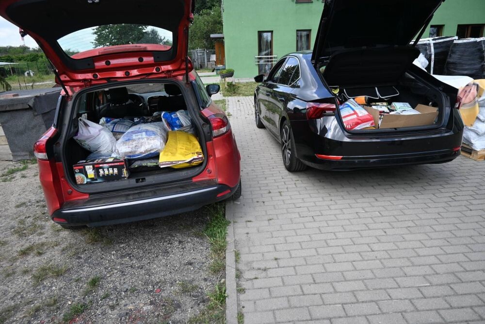 Zapasy karmy przekazane schronisku "Fauna"/fot. TOZ Fauna