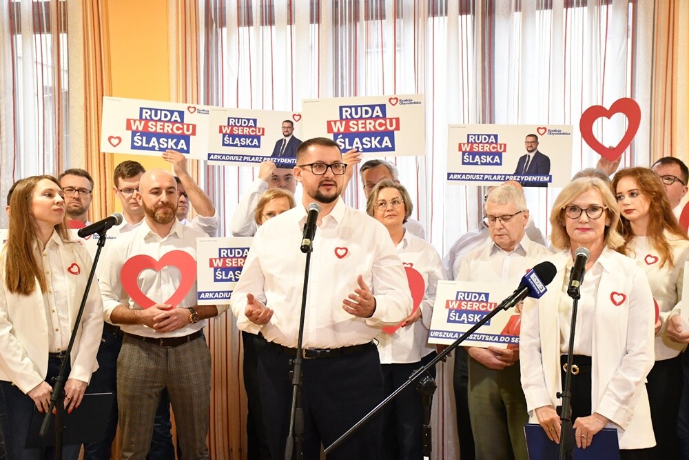 Konferencja prasowa Arkadiusza Pilarza. / fot. Jacek Knapik