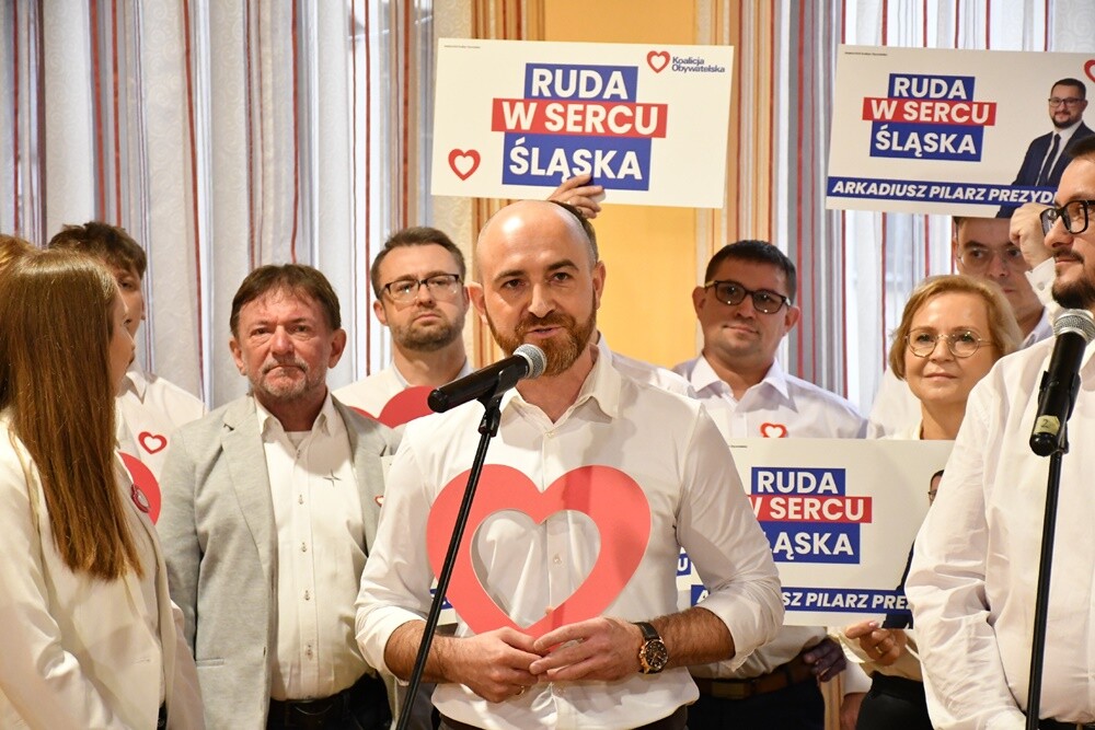 Konferencja prasowa Arkadiusza Pilarza. / fot. Jacek Knapik