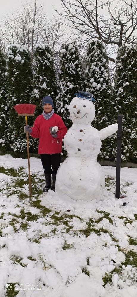 Śnieg zadomowił się u nas chyba na dobre. Skoro jest śnieg, muszą być też bałwanki!