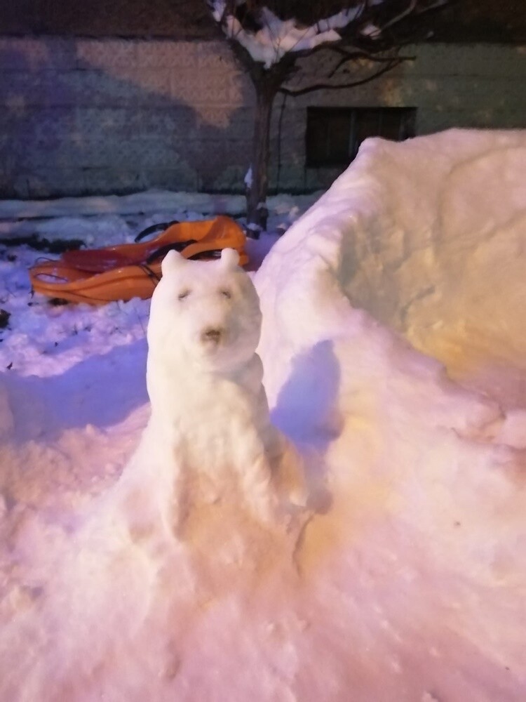 Śnieg zadomowił się u nas chyba na dobre. Skoro jest śnieg, muszą być też bałwanki!