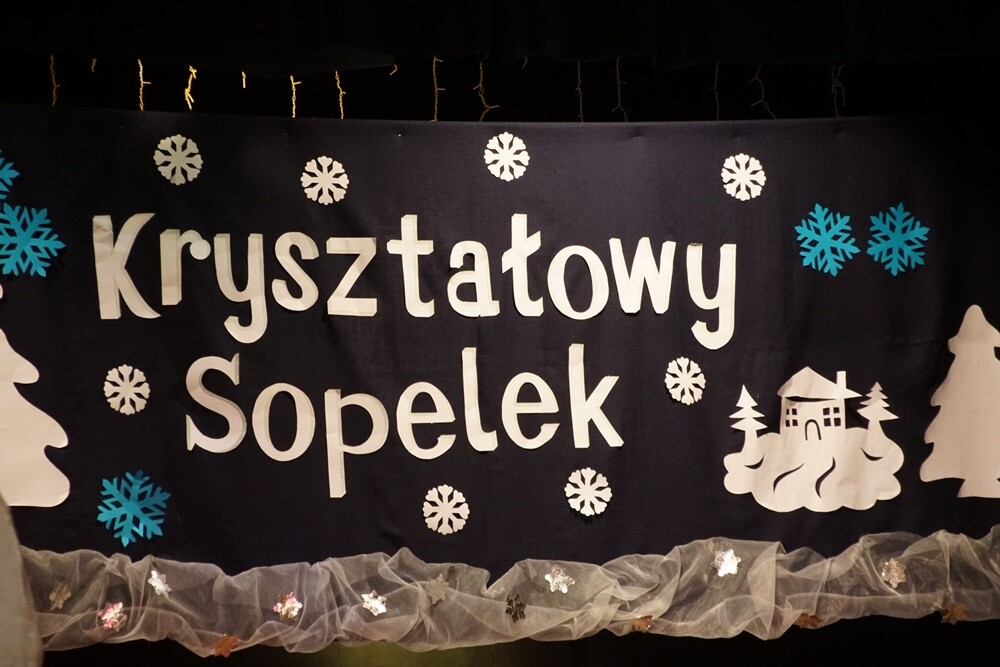 Wesołe piosenki, tańce i zabawy zaprezentowali uczestnicy Zimowego Festiwalu Dzieci i Młodzieży "Kryształowy Sopelek".