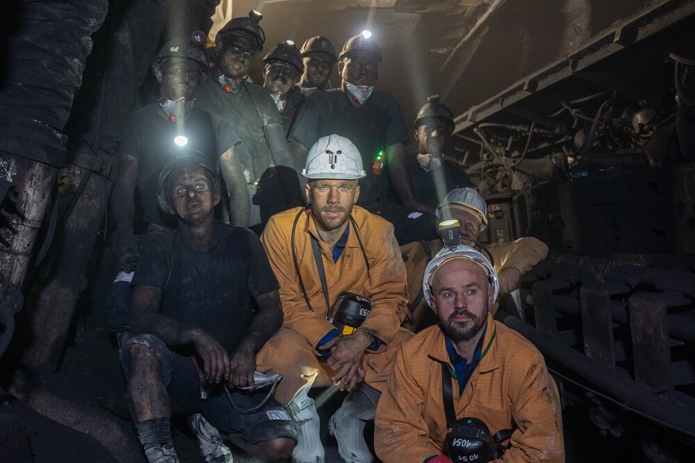 Lukas Podolski odwiedził Ruch Bielszowice w Rudzie Śląskiej. / fot. Bartek Perek / Górnik Zabrze S.A.