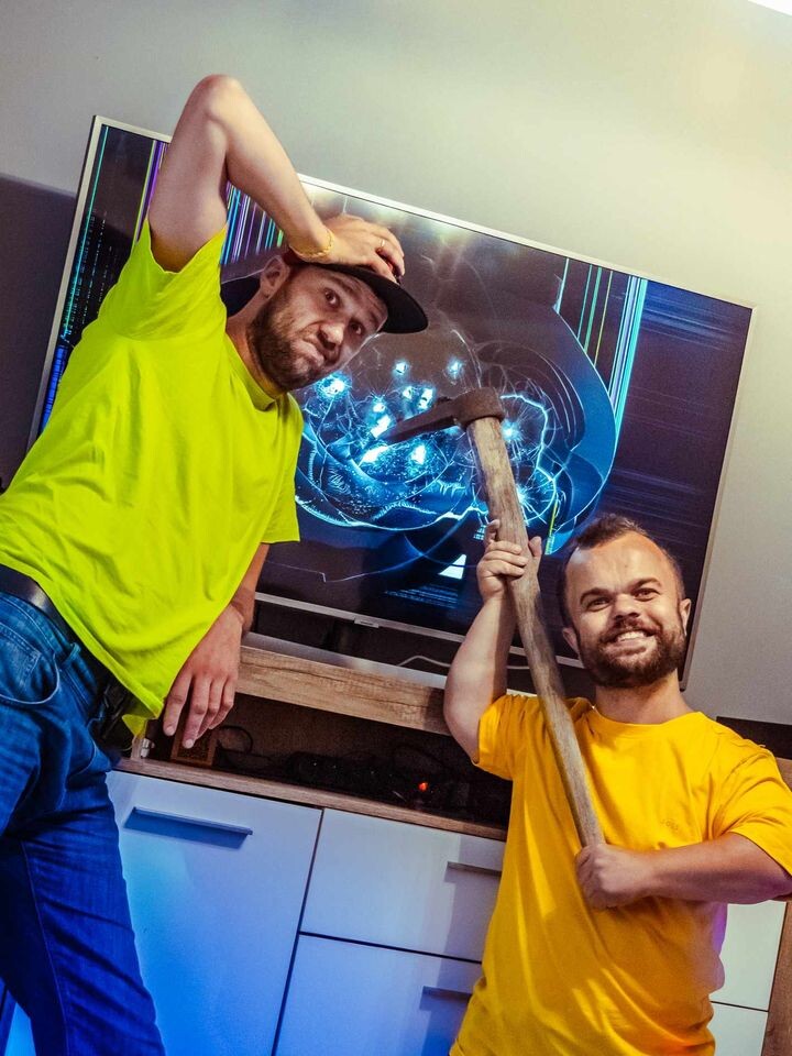 "Mały z Dużym" - duet z Rudy Śląskiej podbił serca tysięcy użytkowników TikToka. / fot. FB Mały z Dużym