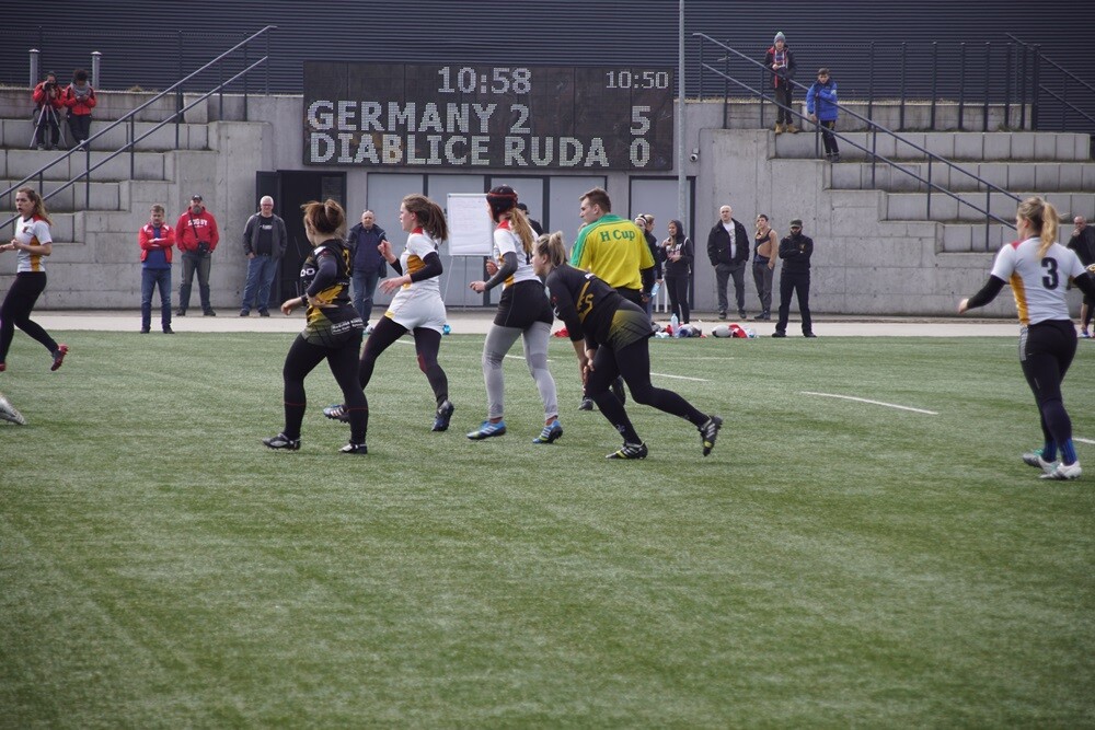 Na Burloch Arenie odbył się w niedzielę międzynarodowy towarzyski turniej rugby 7. Ruda Śląska gościła kobiece reprezentacje z Niemiec, Czech i Polski oraz Diablice Ruda Śląska.