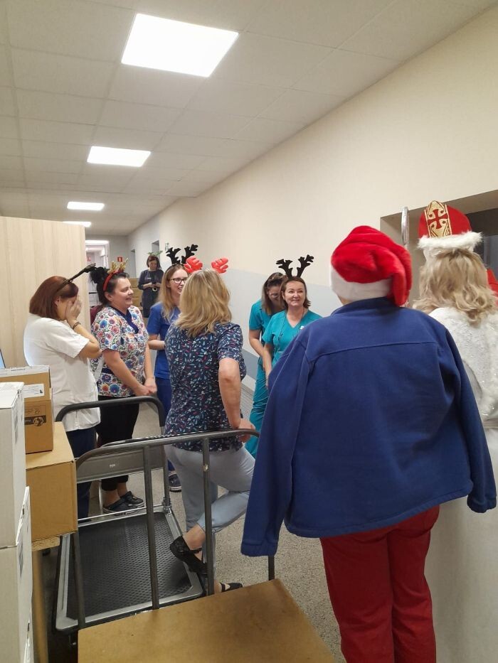 Mikołaj odwiedził Szpital Miejski/fot. Szpital Miejski w Rudzie Śląskiej