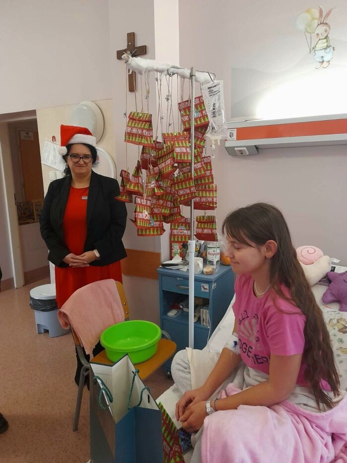 Mikołaj odwiedził Szpital Miejski/fot. Szpital Miejski w Rudzie Śląskiej