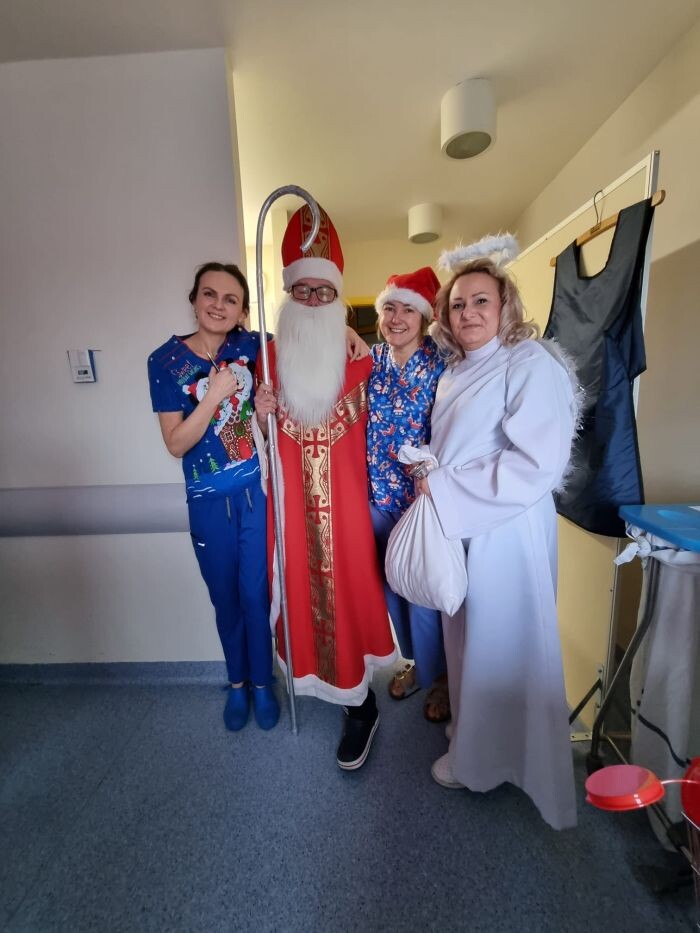 Mikołaj odwiedził Szpital Miejski/fot. Szpital Miejski w Rudzie Śląskiej