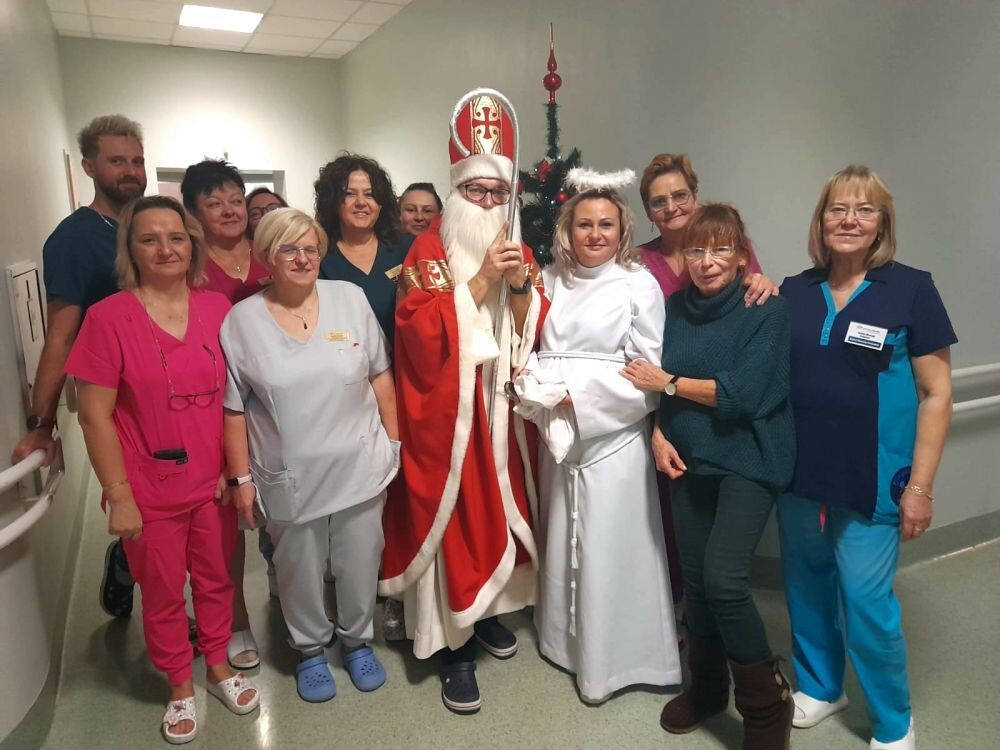 Mikołaj odwiedził Szpital Miejski/fot. Szpital Miejski w Rudzie Śląskiej