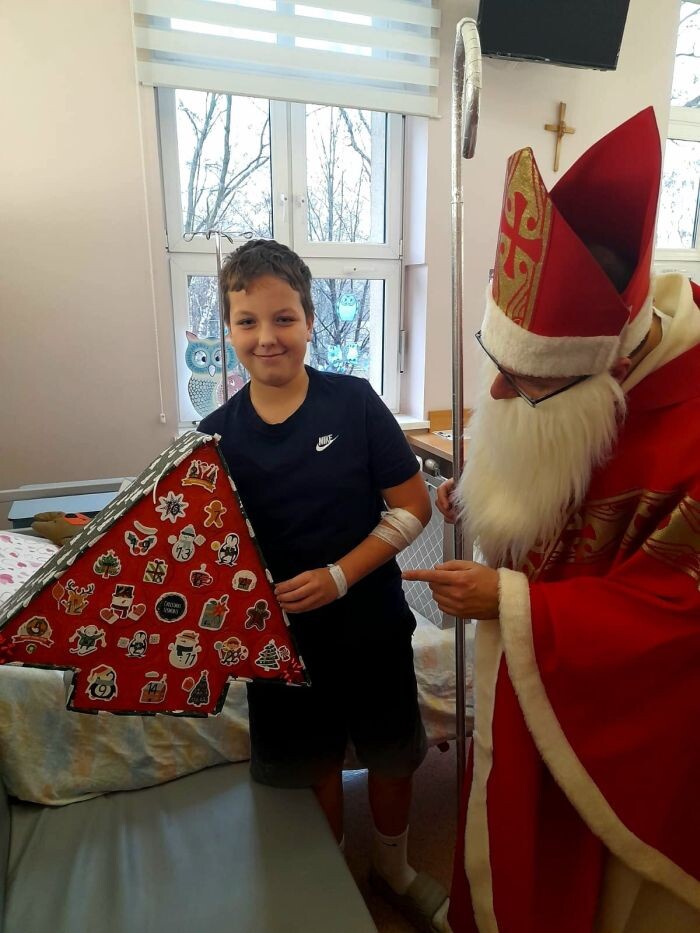 Mikołaj odwiedził Szpital Miejski/fot. Szpital Miejski w Rudzie Śląskiej