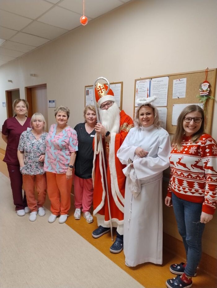 Mikołaj odwiedził Szpital Miejski/fot. Szpital Miejski w Rudzie Śląskiej