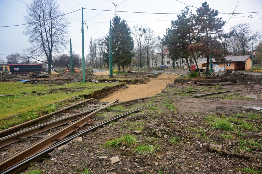Modernizacja torowiska na pętli Chebzie. / fot. Jacek Knapik
