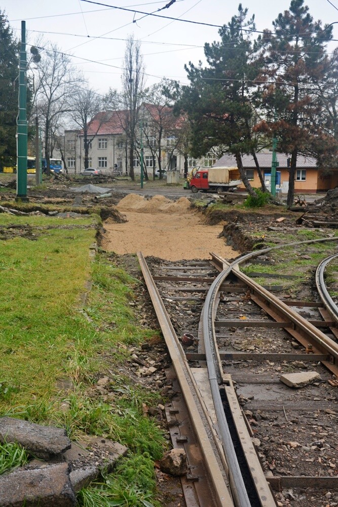Modernizacja torowiska na pętli Chebzie. / fot. Jacek Knapik
