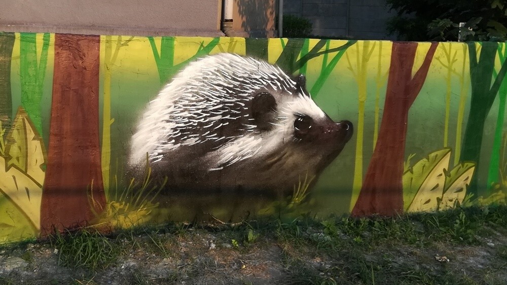 Kochłowiczanie zdecydowali, jakie zwierzęta pojawią się na muralu.