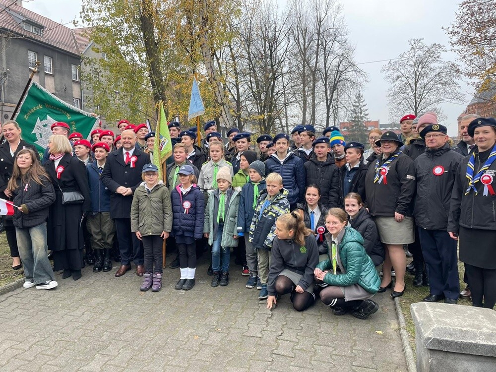 Obchody 106. rocznicy odzyskania niepodległości. / fot. UM Ruda Śląska