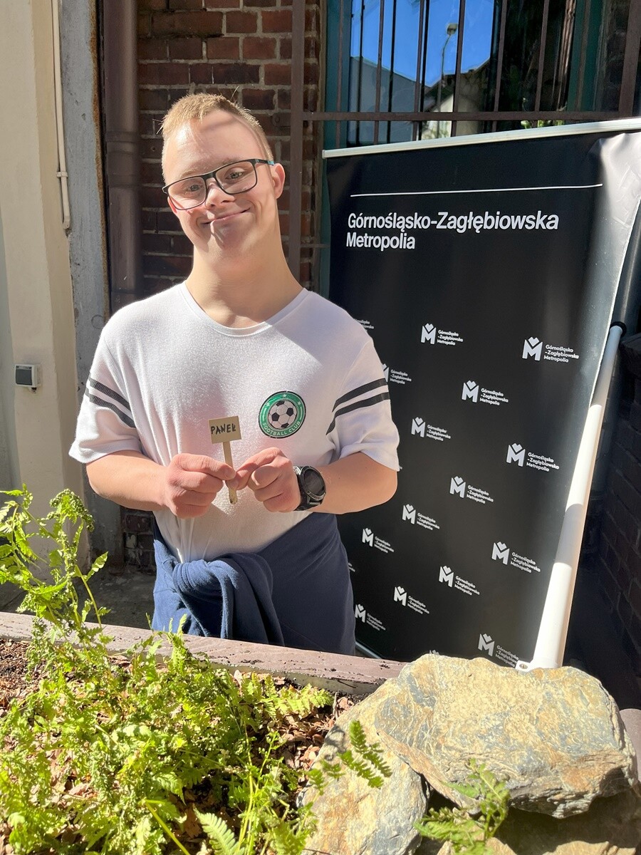 Ogród deszczowy w Zespole Szkół nr 7 w Rudzie Śląskiej. / fot. ZS nr 7