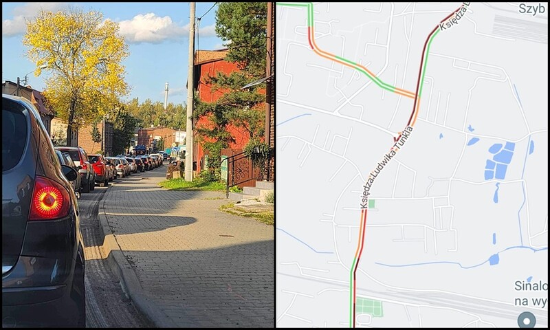 Ogromne utrudnienia w ruchu w Kochłowicach. Wszystko przez remont nawierzchni na ul Tunkla