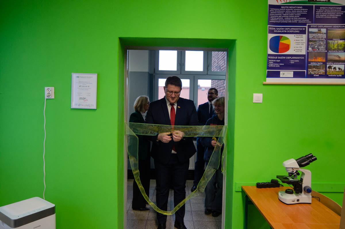 Otwarcie pracowni ekologicznej w I LO. / fot. Marek Faber