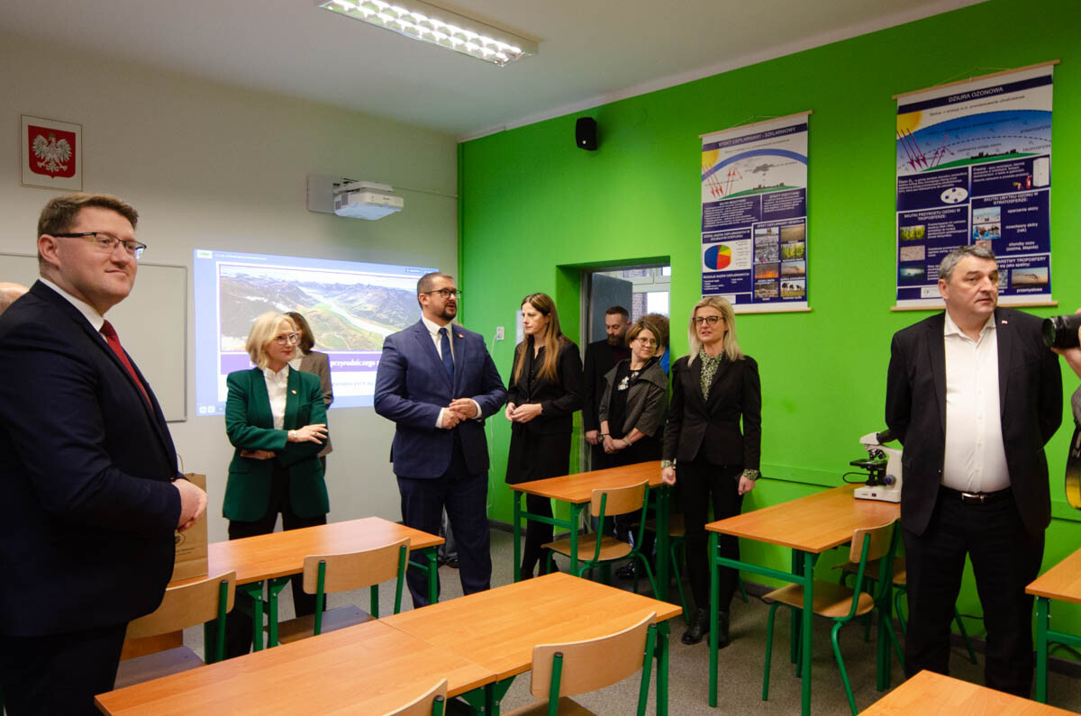 Otwarcie pracowni ekologicznej w I LO. / fot. Marek Faber