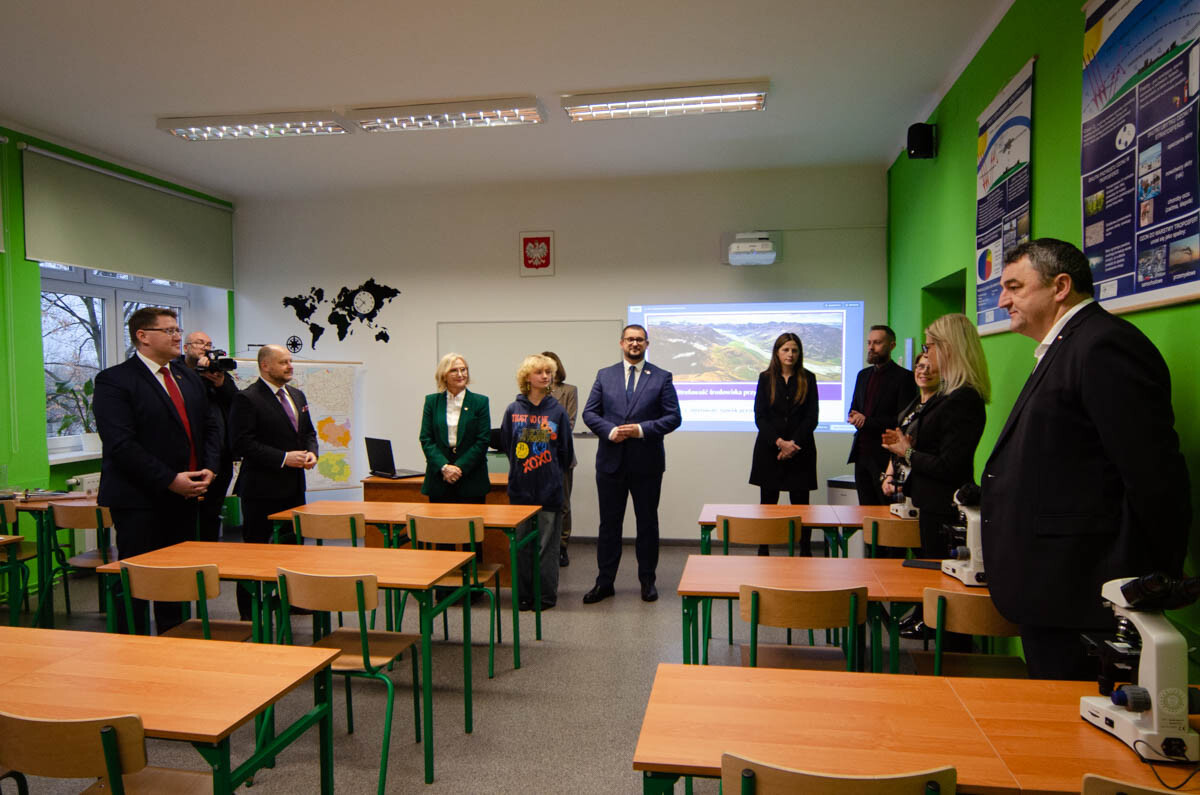 Otwarcie pracowni ekologicznej w I LO. / fot. Marek Faber