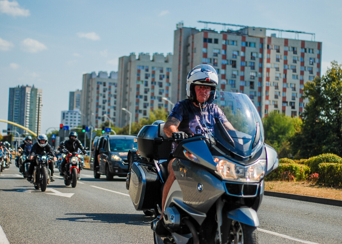 Parada motocykli na zakończenie lata w Katowicach. / fot. Krzysztof Chmielewski