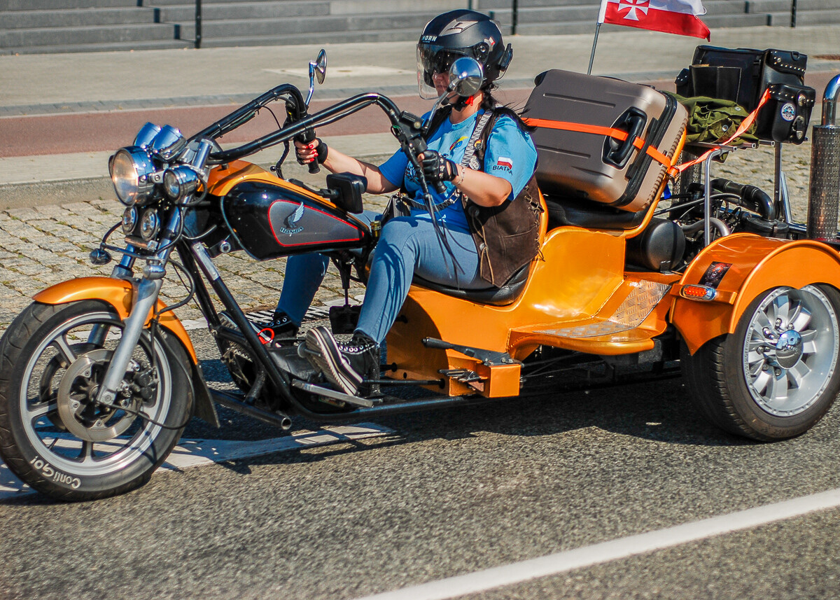 Parada motocykli na zakończenie lata w Katowicach. / fot. Krzysztof Chmielewski