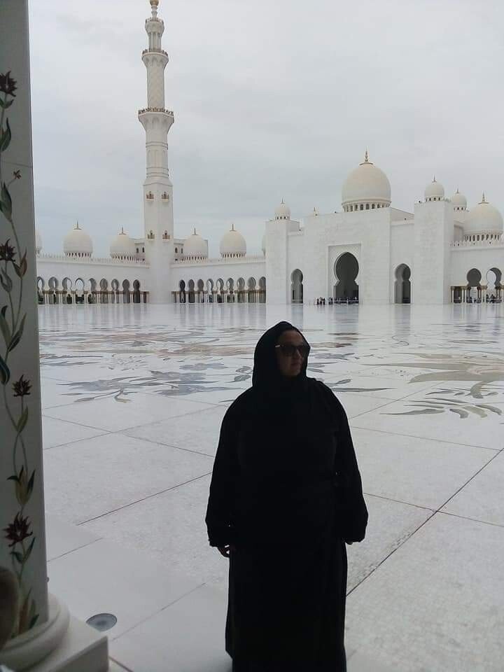 Wspaniałe wakacje spędziliśmy w Zjednoczonych Emiratach Arabskich. Na zdjeciu przepiękny meczet Szejka Zaieda w Abu Dabi 