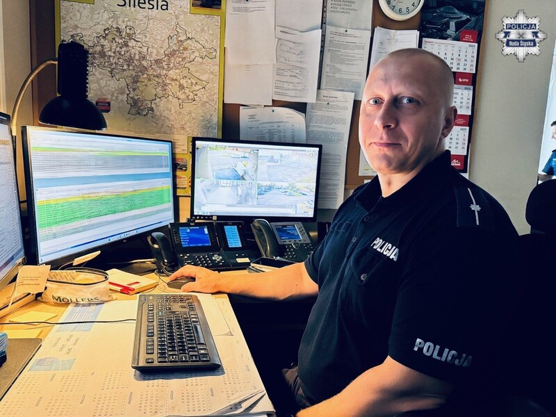 Policjant z Rudy Śląskiej pomógł mężczyźnie podczas ataku epilepsji