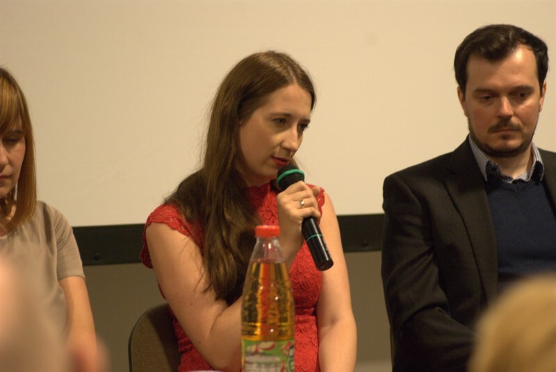 Polska Eire Festival Ruda Śląska: Jednym z najciekawszych punktów piątkowej odsłony festiwalu było spotkanie z pisarzami, którzy tworzą publikacje o Śląsku. Na zdjęciu Marta Matyszczak - autorka komedii kryminalnych.