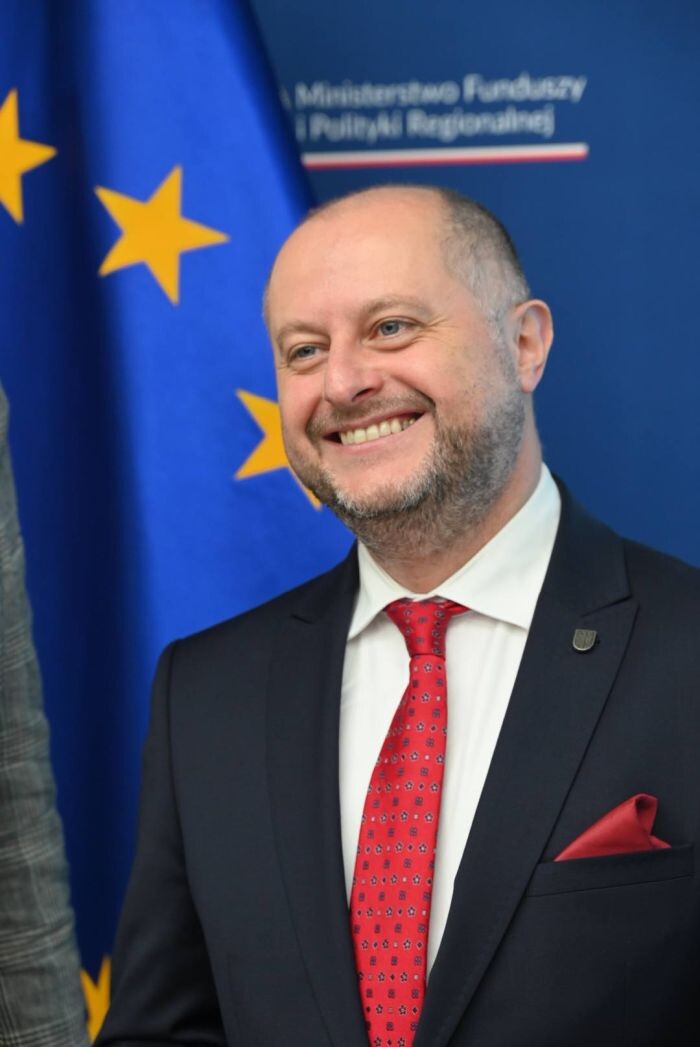 Michał Pierończyk na posiedzeniu Rady ds. Sprawiedliwej Transformacji/fot. FB Michał Pierończyk