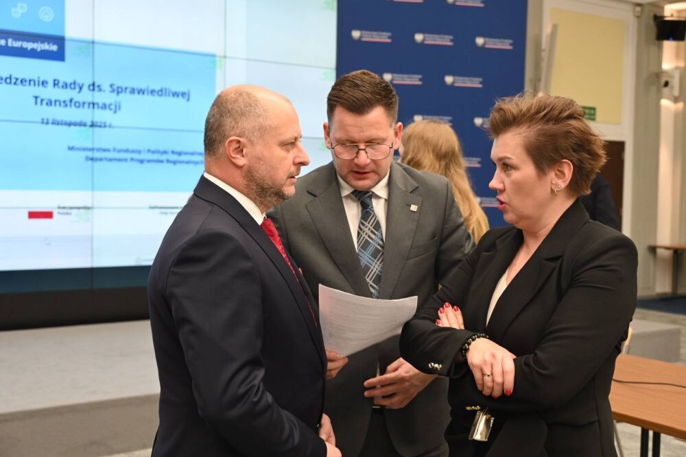 Michał Pierończyk na posiedzeniu Rady ds. Sprawiedliwej Transformacji/fot. FB Michał Pierończyk