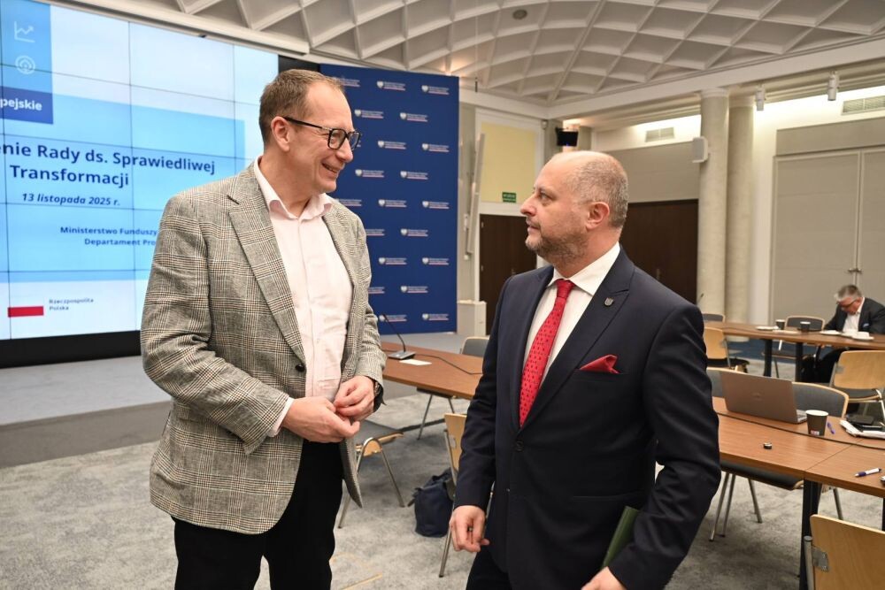 Michał Pierończyk na posiedzeniu Rady ds. Sprawiedliwej Transformacji/fot. FB Michał Pierończyk