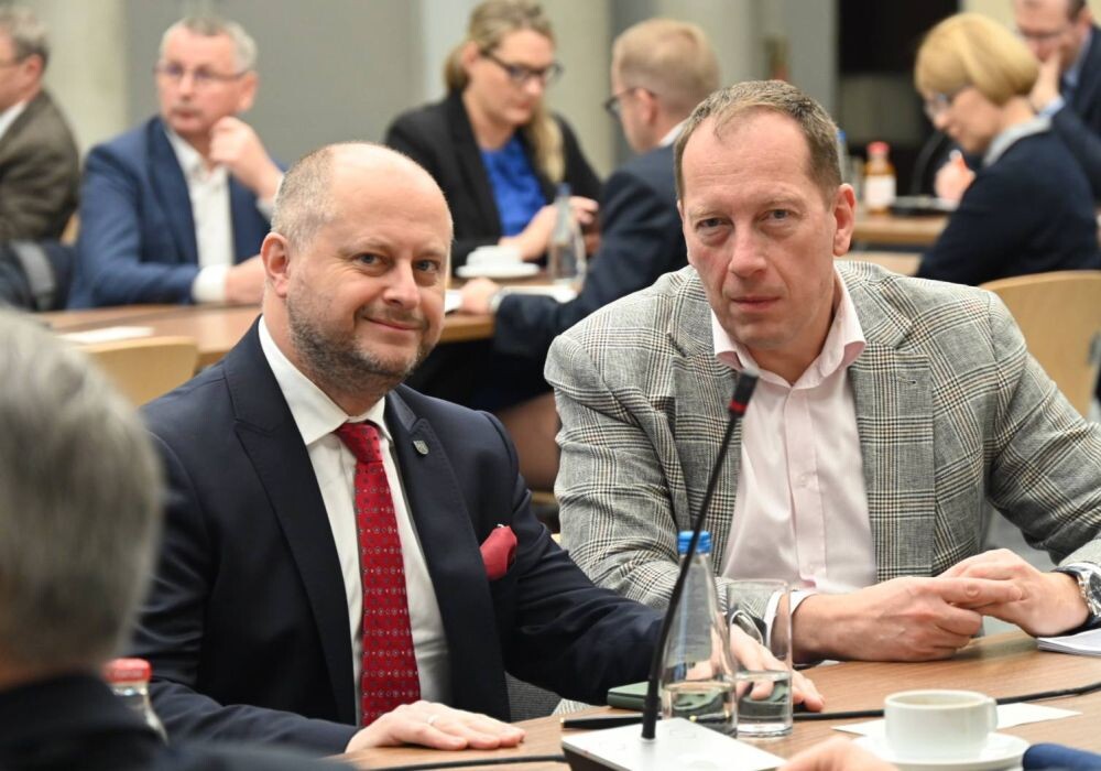 Michał Pierończyk na posiedzeniu Rady ds. Sprawiedliwej Transformacji/fot. FB Michał Pierończyk