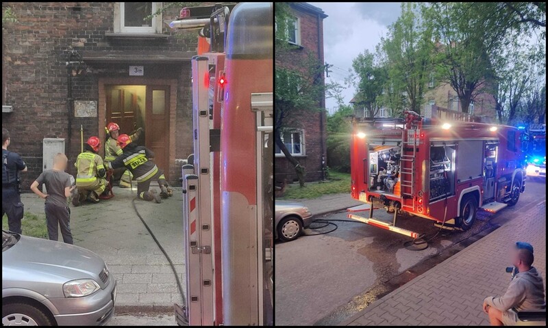 Pożar przy ul. Kolbego. Sześć osób ewakuowało się jeszcze przed przyjazdem strażaków