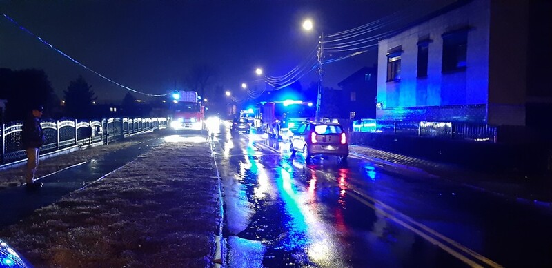 Pożar w domu jednorodzinnym przy ulicy Halembskiej