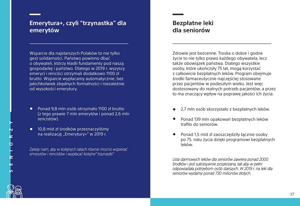 Program wyborczy Prawa i Sprawiedliwości przygotowany na wybory parlamentarne 2019.