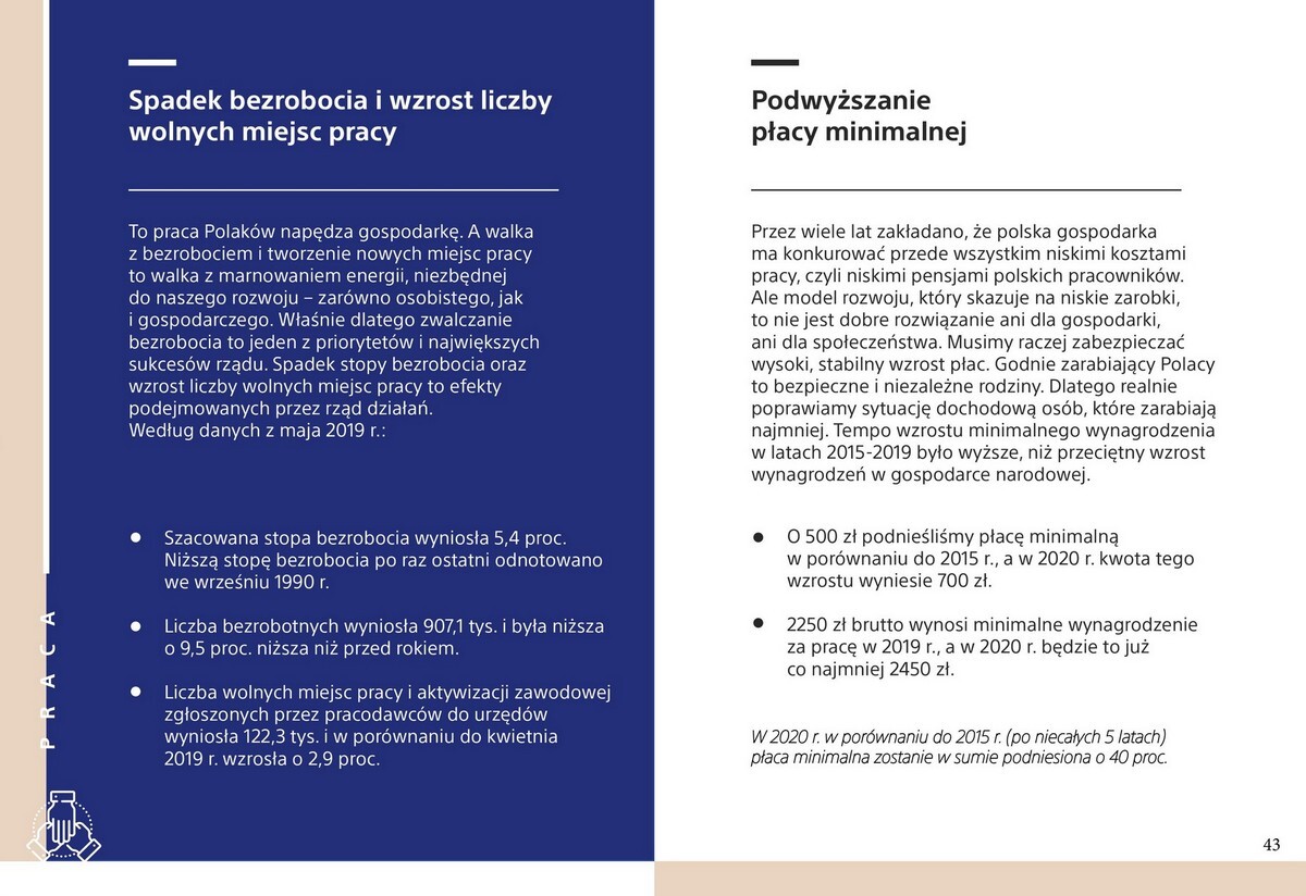 Program wyborczy Prawa i Sprawiedliwości przygotowany na wybory parlamentarne 2019.