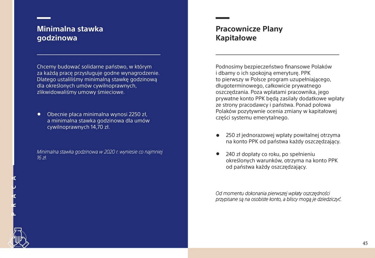 Program wyborczy Prawa i Sprawiedliwości przygotowany na wybory parlamentarne 2019.