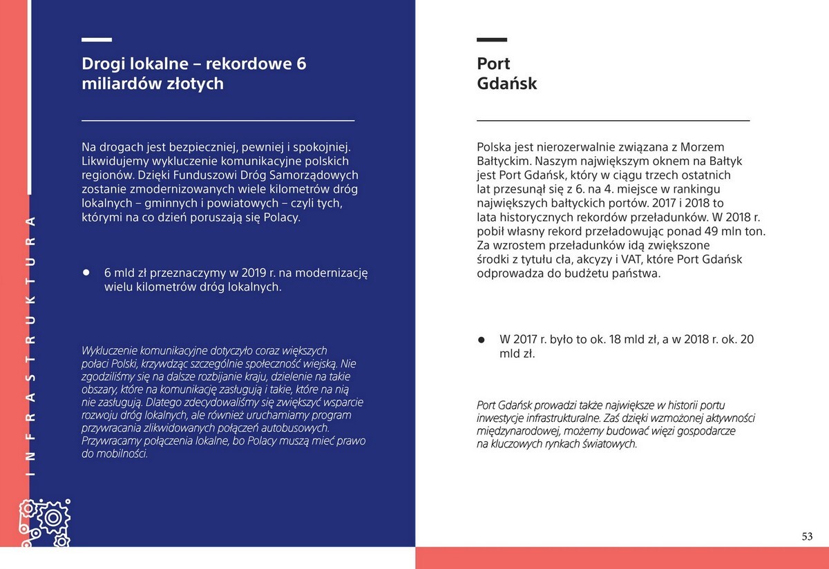 Program wyborczy Prawa i Sprawiedliwości przygotowany na wybory parlamentarne 2019.