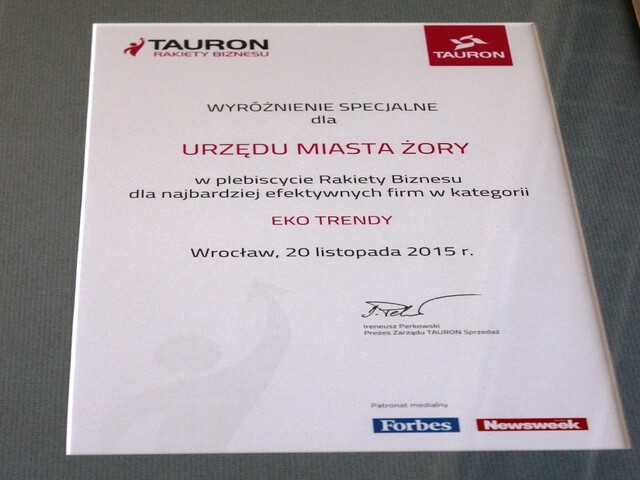 Prestiżowa Rakieta Biznesu dla Żor!