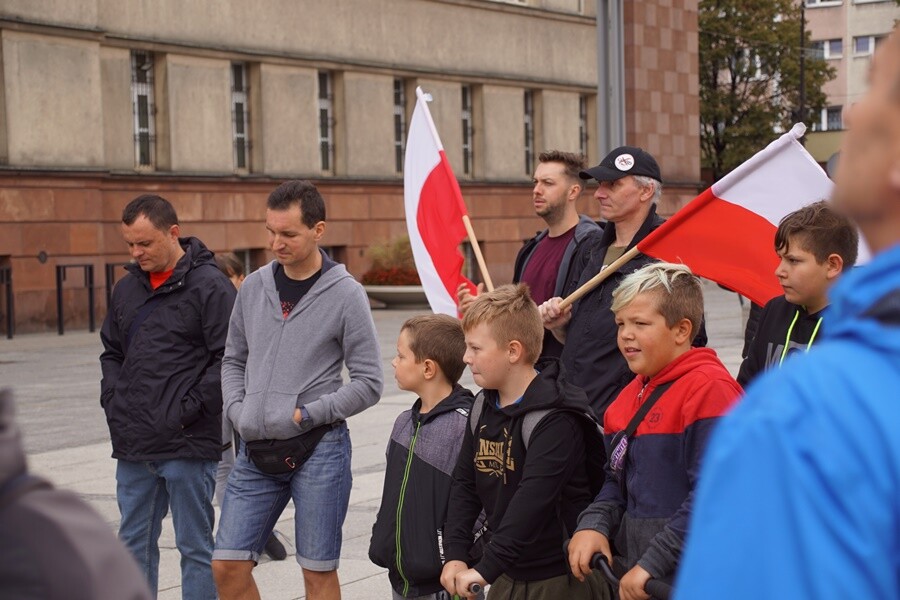 Manifestacja w Rudzie Śląskiej. 