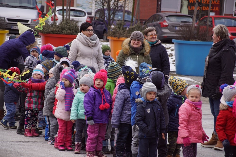 Przedszkolaki z różnych rudzkich przedszkoli przywitały dzisiaj wiosnę na nowobytomskim rynku. Dzieci przygotowały papierowe kwiaty, które rozdawały rano mieszkańcom Rudy Śląskiej. Przemaszerowały wraz z opiekunami w kolorowym pochodzie głośno nawołując wiosnę.