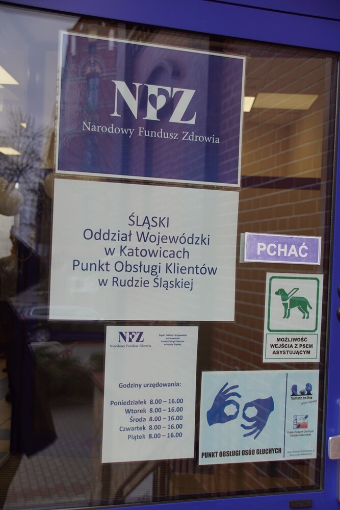 Od 27 kwietnia br. w Rudzie Śląskiej przy ul. Piotra Niedurnego 34 będzie działać Punkt Obsługi Klientów Śląskiego Oddziału Wojewódzkiego Narodowego Funduszu Zdrowia. Będzie w nim można otrzymać informacje oraz załatwić szereg spraw związanych z ubezpieczeniem zdrowotnym.