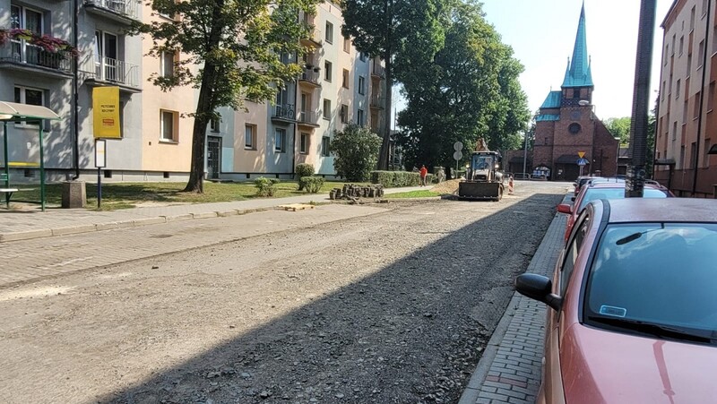 Remont ul. Grodzkiej w Halembie w pełnym toku. Utrudnienia potrwają do 10 września