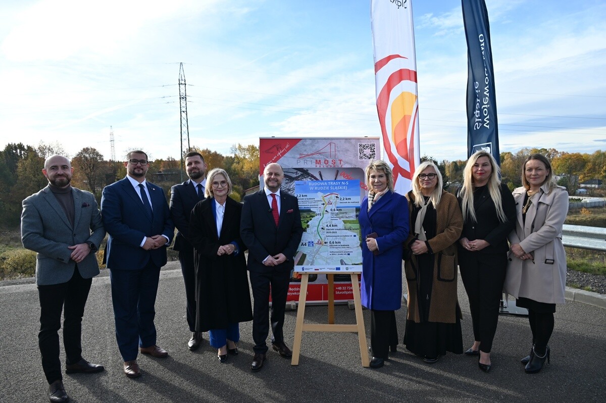 Rozpoczyna się budowa ostatniego etapu Trasy N-S w Rudzie Śląskiej. / fot. UM Ruda Śląska