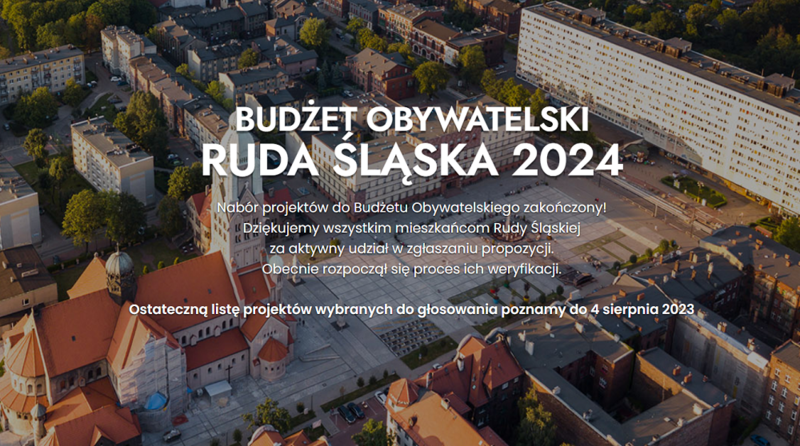 Ruda Śląska: Do budżetu obywatelskiego na 2024 rok wpłynęło 71 wniosków