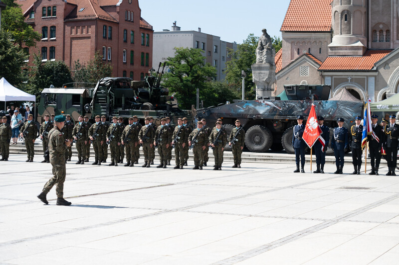 Ruda Śląska uczciła zbliżające się Święto Wojska Polskiego [GALERIA]